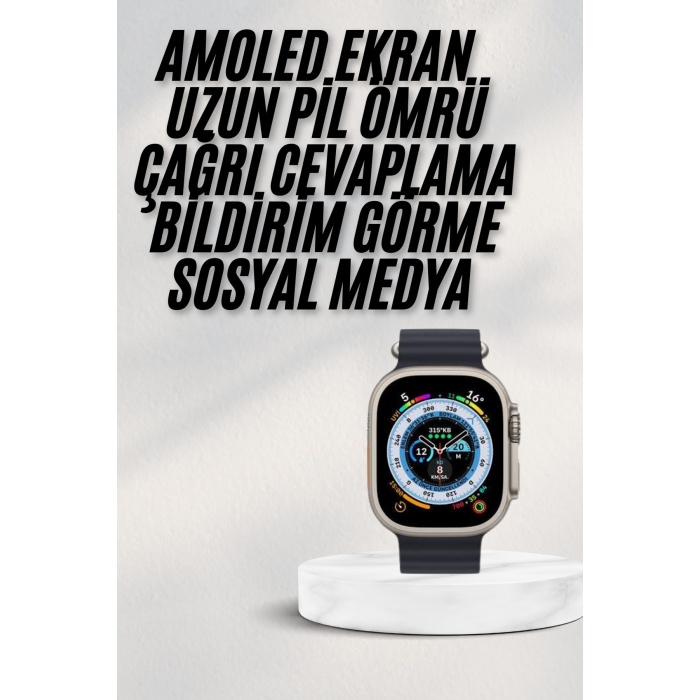 2025 Yeni Model Akıllı Saat Android ve İOS Uyumlu Çağrı Cevaplama -