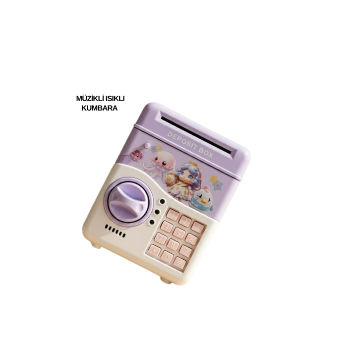 SAM51 MÜZİKLİ IŞIKLI KUMBARA MOR -