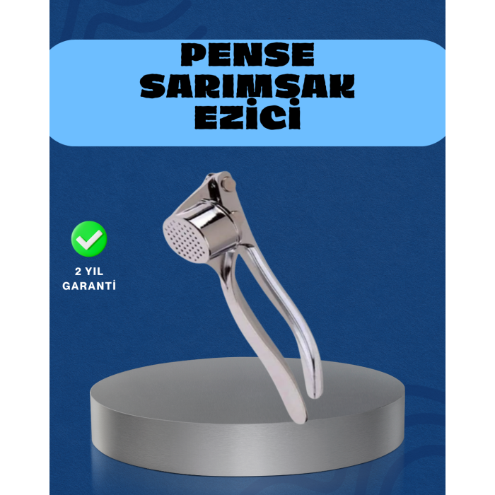 Mutfak Sarımsak Ezici Kaymaz Saplı Güçlü Mekanizma -