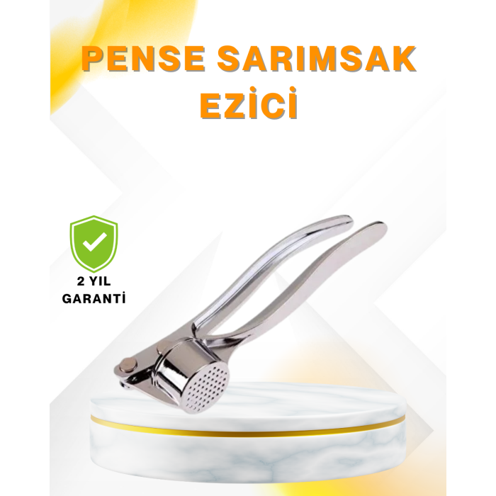 Metal Sarımsak Ezici Ergonomik Tutma ve Güçlü Presleme -