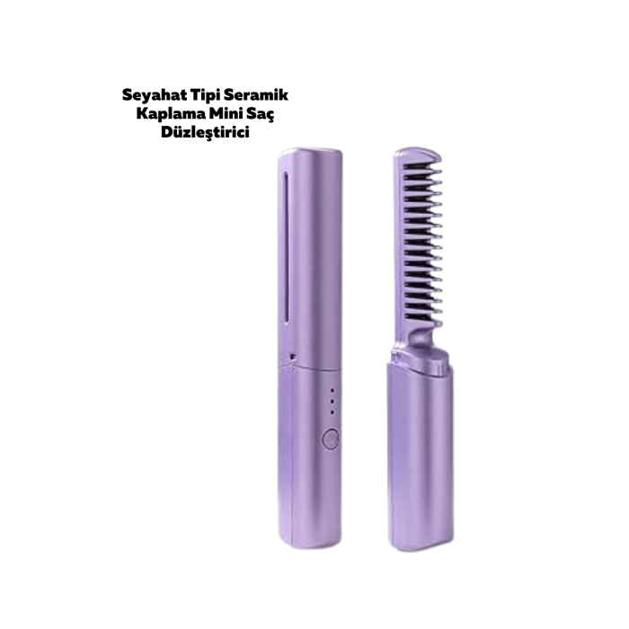 Şarjlı Saç Düzleştirici Tarak -