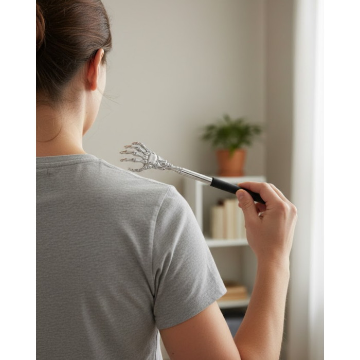 Ayarlanabilir Sırt Kaşıma Aparatı Dayanıklı Metal ve Eğlenceli Figürlü -