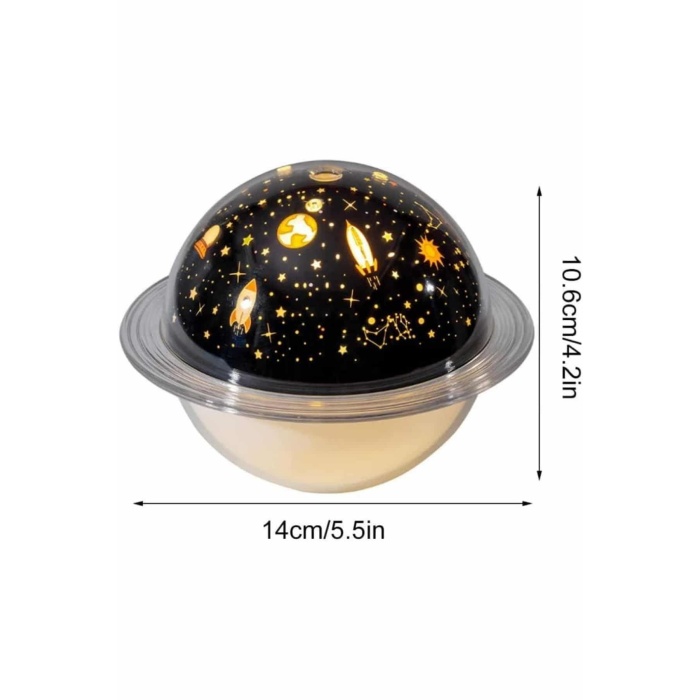 Hava Nemlendirici Renk Değiştiren Oda Kokusu Yıldızlı Projektör -