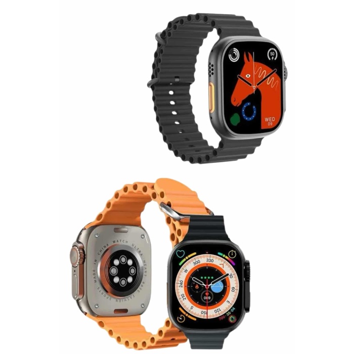 2025 Model Akıllı Saat Çift Kordon Ios Ve Android Arama Cevaplama Sesli Asistan -