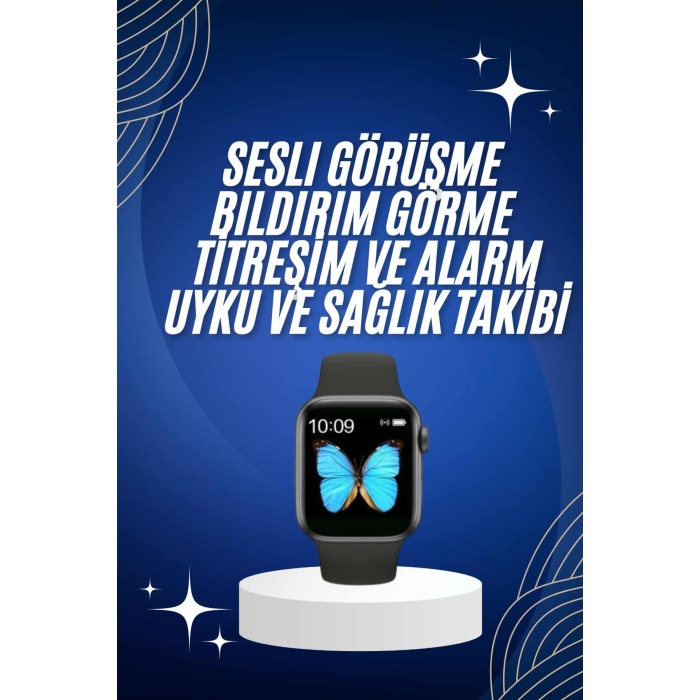 Arama Cevaplayabilen Akıllı Saat Bluetooth Bağlantılı Sosyal Medya Girişli -