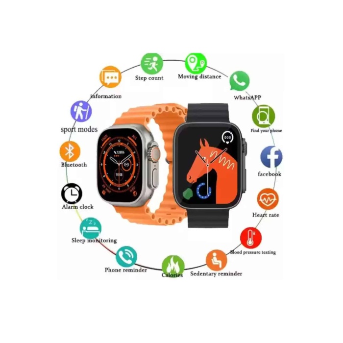 2025 Model Akıllı Saat Kordon Hediyeli Çağrı Cevaplama Uzun Pil Süreli Android İOS Uyumlu -