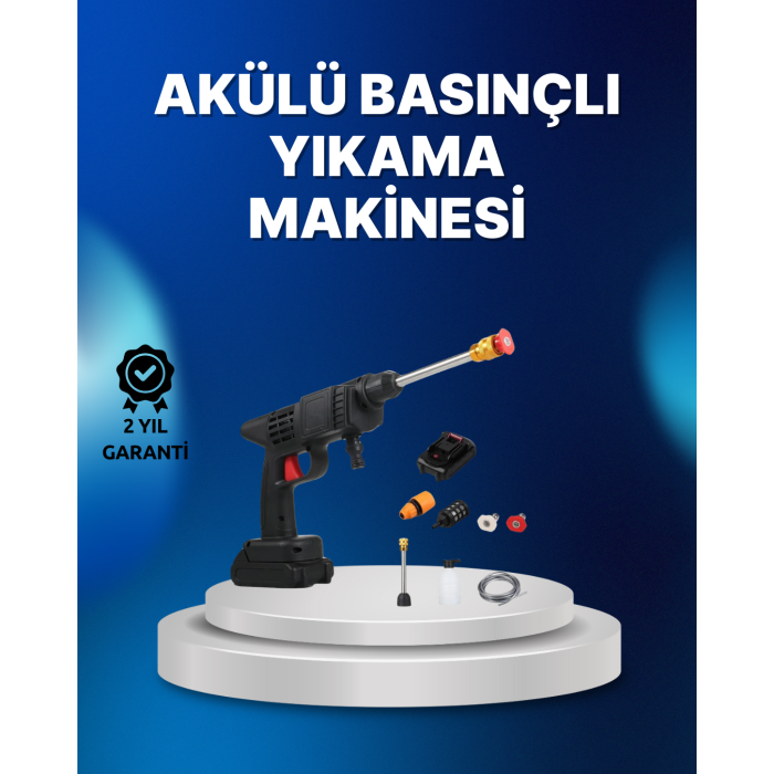 Kablosuz Taşınabilir Basınçlı Yıkama Tabancası Köpük Şişeli -