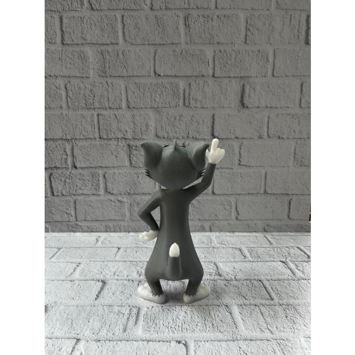 Tom Kedi Biblo 22 cm Hediyelik Dekoratif Ev Ofis Aksesuarı -