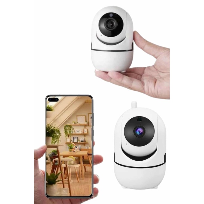 Mini IP Kamera Hareketli Güvenlik Kamerası Kablosuz Wifi Kamera Mikrofonlu -