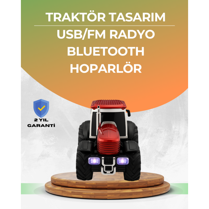 Taşınabilir Nostaljik Araç Tasarımlı Bluetooth Hoparlör -