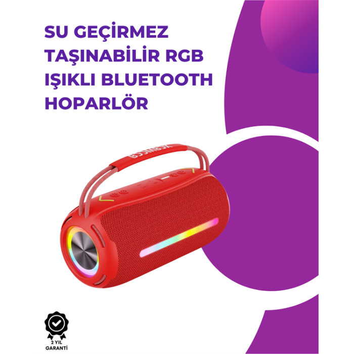 Bluetooth Kablosuz Hoparlör – Taşınabilir, Güçlü Ses -