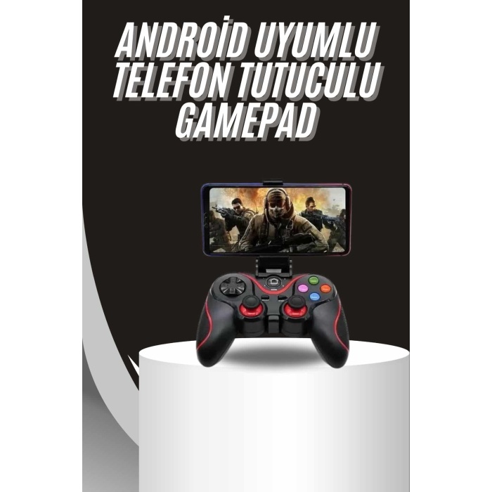 Kablosuz Oyun Kolu Bluetooth Joystick Gamepad Android Uyumlu -