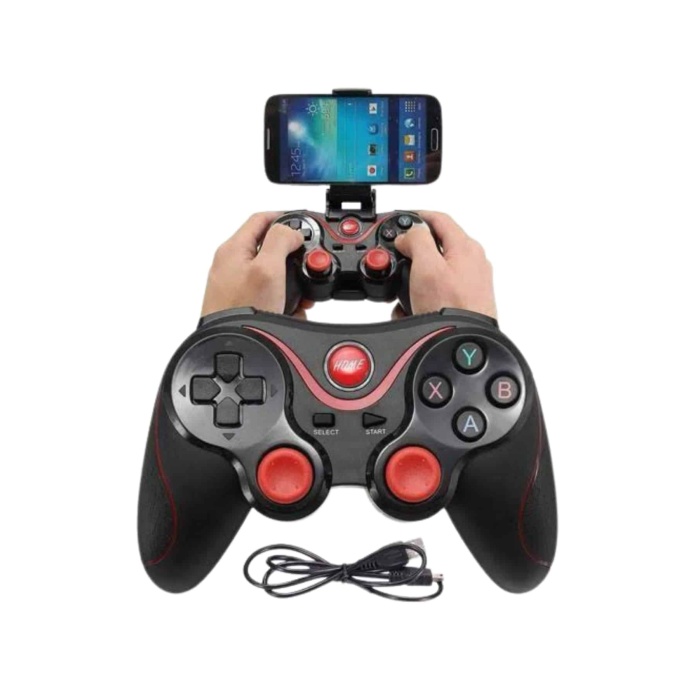 Joystik Gamepad Bluetooth Telefon Tutucu Oyun Kolu Telefon Android Uyumlu -