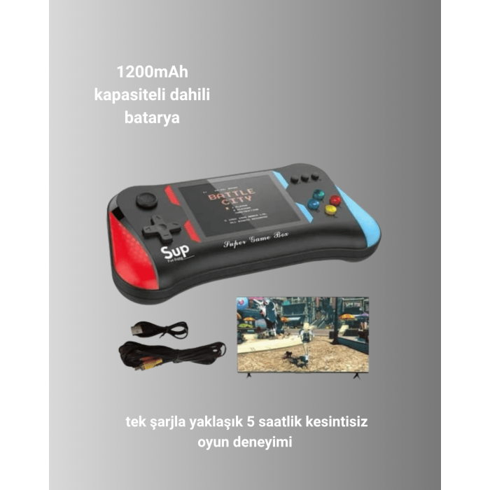 X7M Vintage 3.5 İnç 500’ü 1 Arada Klasik Oyun Konsolu -