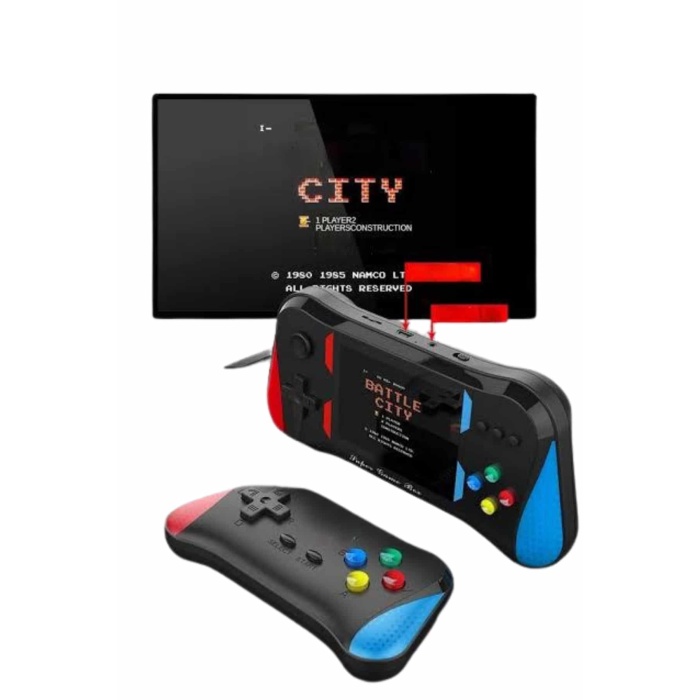 3.5 İnç 500 Klasik Retro Oyun Yüklü Kollu Oyun Konsolu -