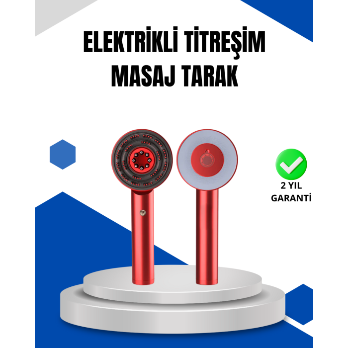 Mikro Akım Teknolojili Elektrikli Saç Masaj Fırçası Yağ Uygulamalı -