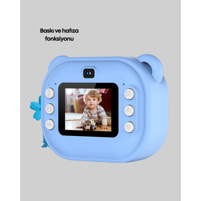 24MP HD Çift Lensli Şipşak Kamera – Termal Baskılı, 32GB Dahili Hafızalı -