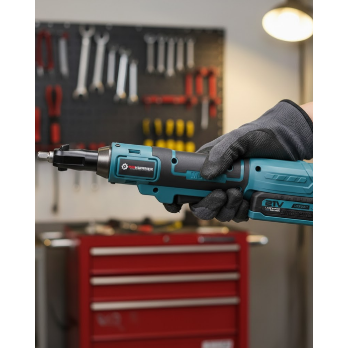 Yandan Sıkma Somun Sökme ve Sıkma Akülü Cırcır Anahtarı -