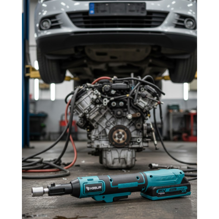 Yandan Sıkma Somun Uyumlu Akülü Cırcır Kolu 21V Güçlü Tork -