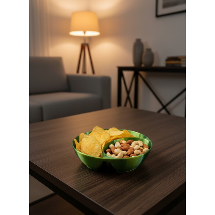 Yeşil Çerezlik Kase Seti 4 Adet 3x12 cm -