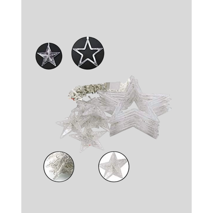 3x3 Metre Yıldız Peri Led Perde Işık Romantik Dekorasyon -