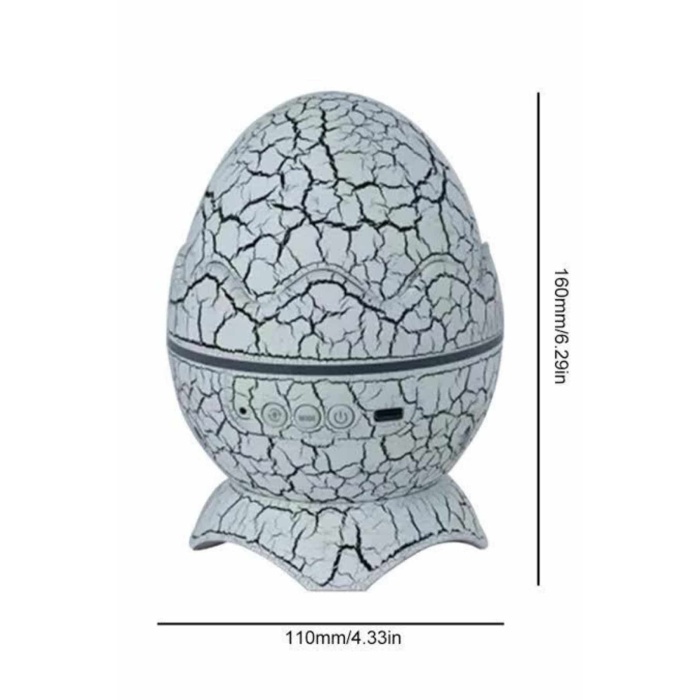 Yumurta Görünümlü Masa ve Gece Lambası Renk Değiştirebilen Projektör -