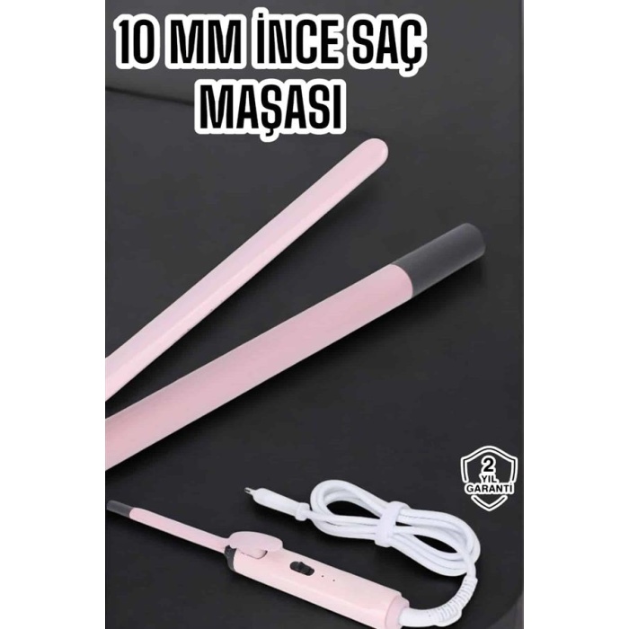 Saç Düzleştirici İnce Bukleler İyon Özelliği Taşınabilir Döner Kablo -