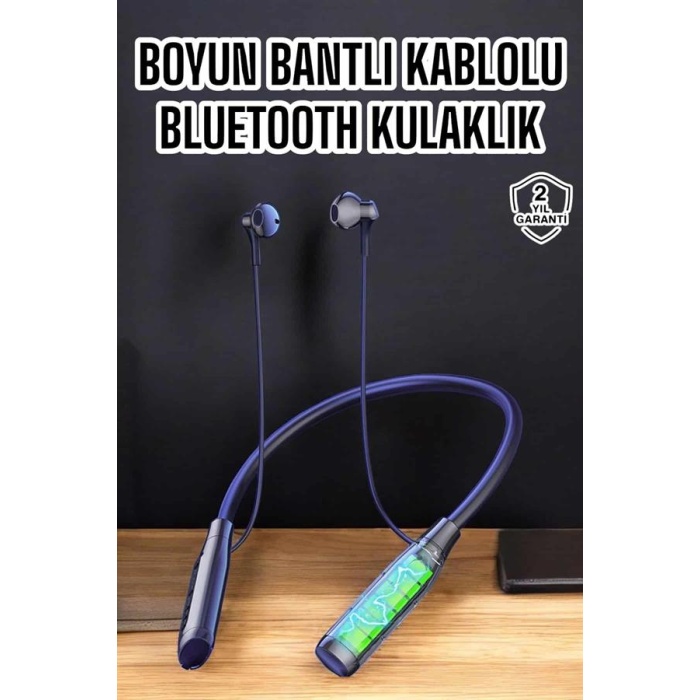 Yeni Nesil Bluetooth Kulaklık Kablolu Kulak İçi Dijital Göstergeli -