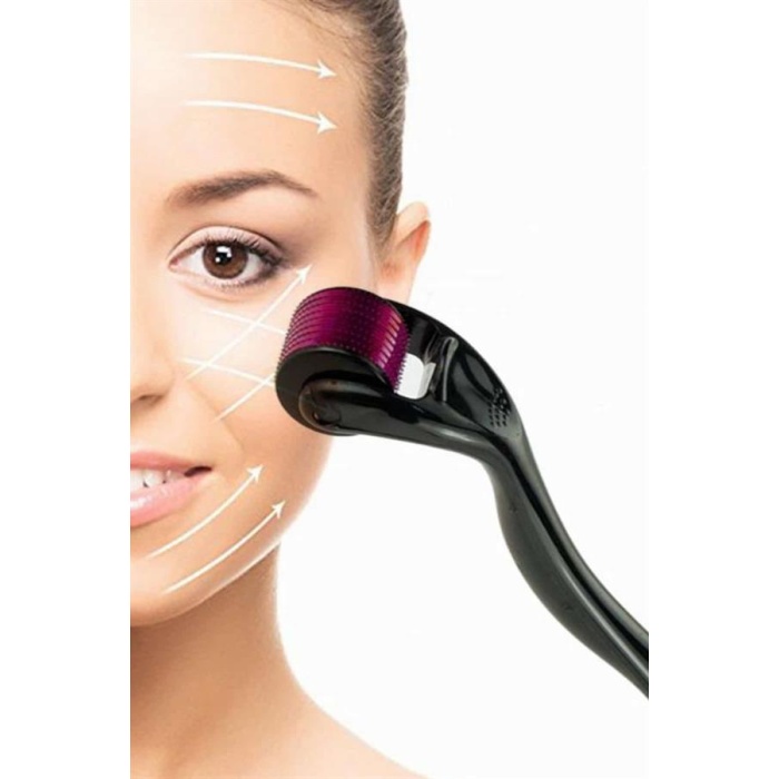Derma Roller Titanyum Uçlu 540 İğneli 1 Mm Saç Sakal Çıkarma Ve Cilt Bakım Masaj Aleti -