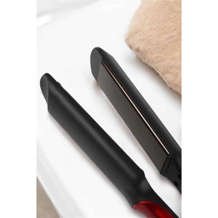 Saç Düzleştirici Isı Ayarlı Seramik Kaplama Döner Kablo Yıpranma Karşıtı -