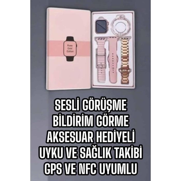 Akıllı Saat Bluetooth Bağlantılı Aksesuar Hediyeli GPS Takibi -