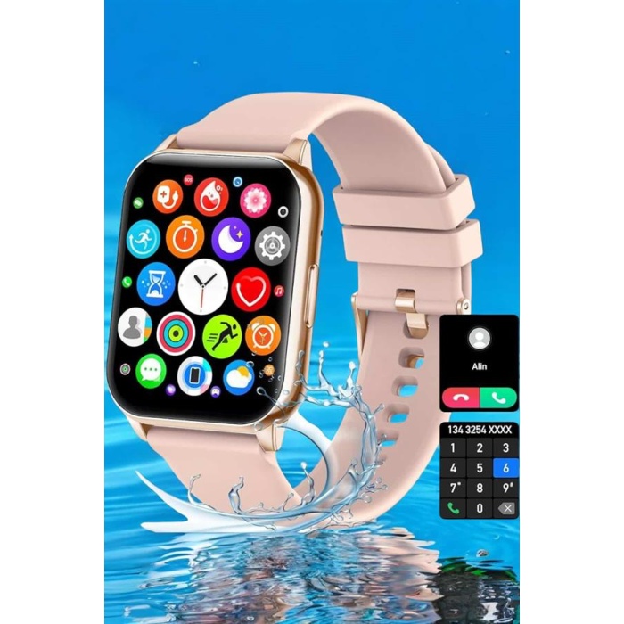 Akıllı Saat Amoled Ekran 3 Kordonlu Aksesuar Hediyeli Sesli Görüşme -