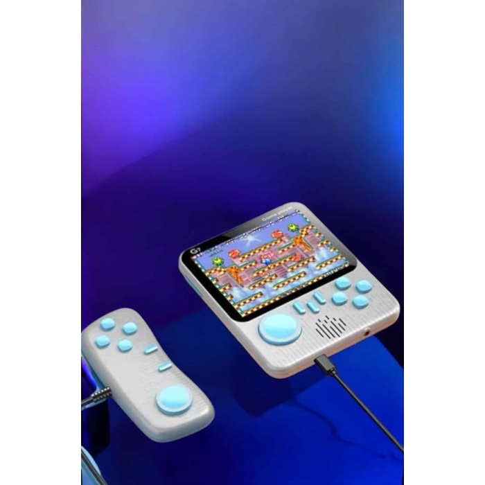 El Atarisi 3.5 inç Ekran Çift Konsol 666 Adet Retro Oyun Gamepad -