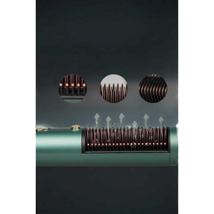 Üflemeli Fön Tarak Düzleştirici Seramik Kaplama Elektriklenme Karşıtı -