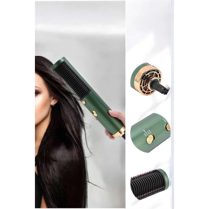 Üflemeli Fön Tarak Düzleştirici Seramik Kaplama Elektriklenme Karşıtı -