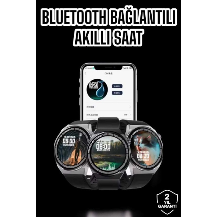 Akıllı Saat GPS VE NFC Özelliği Sesli Görüşme Dokunmstik Ekran -