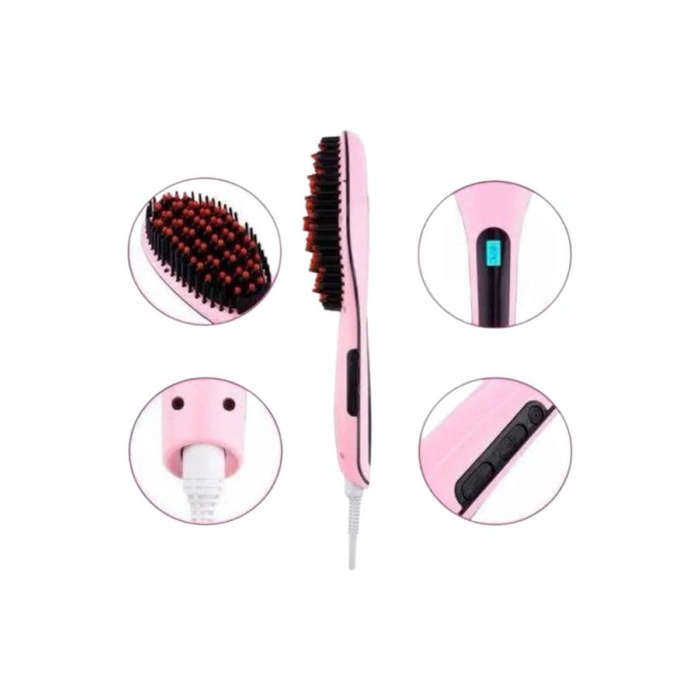 Fön Etkili Saç Düzleştirici Tarak Yıpranma Karşıtı Döner Kablo Isı Ayarlı -