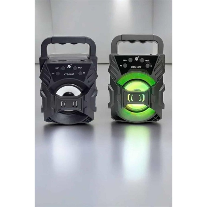 Taşınabilir Bluetooth Hoparlör Led Işıklı Uzun Pil Ömrü -
