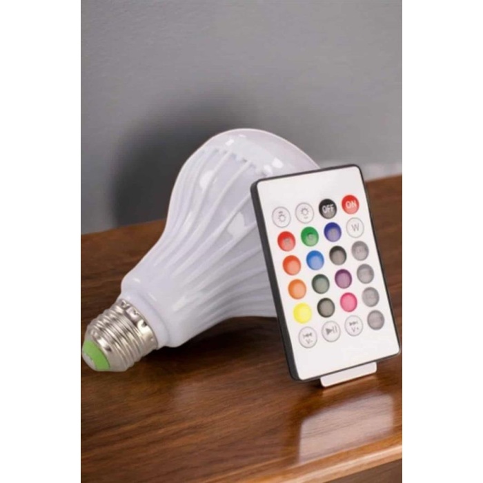 Kablosuz Bluetooth Hoparlör Led Lamba -