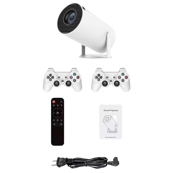 Projeksiyon Cihazı Video Oyun Konsolu Projektör Taşınabilir Ayaklı Çift Kollu 4K Çözünürlüklü -