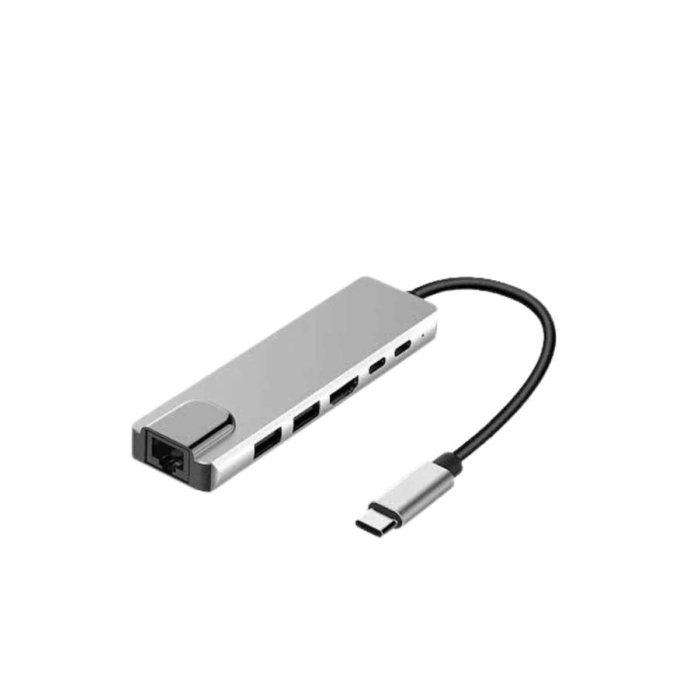 Macbook Pro/air Uyumlu USB Type-C 8 In 1 Hub Dönüştürücü Çevirici Çoklayıcı USB Hdmı Micro Sd 8 Girişli -