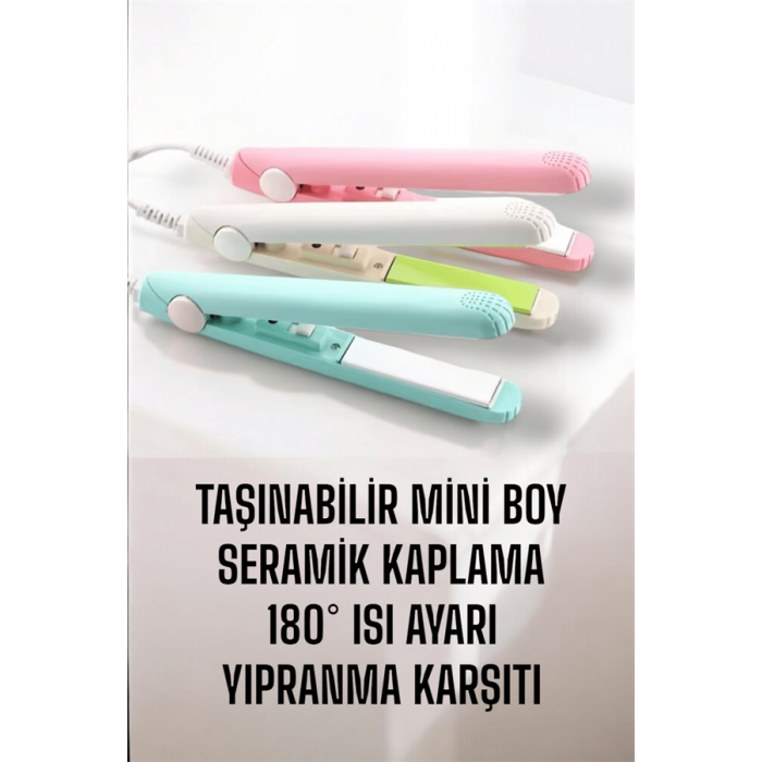 Seramik Kaplama Taşınabilir Mini Saç Düzleştirici Seyahat Dostu Tasarım -