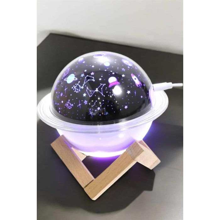 Hava Nemlendirici Projeksiyon Görünümlü USB Bağlantılı Aromaterapi -