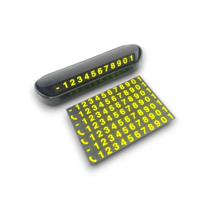 Araç İçi Numaratör Numaralık Torpido Üstü Açılır Kapanır Telefon Numarası Bırakma -