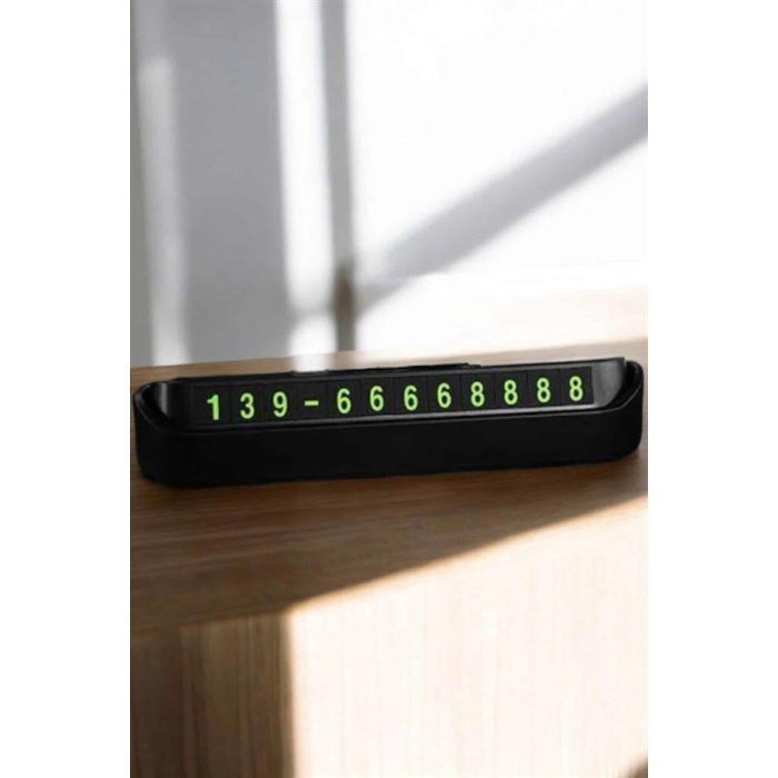 Araç İçi Numaratör Numaralık Torpido Üstü Açılır Kapanır Telefon Numarası Bırakma -