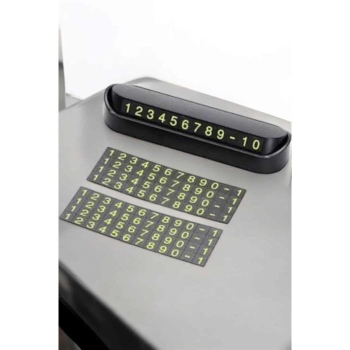 Araba Park Numaratörü Araç İçi Numaralık Değiştirilebilir Çevirmeli Mini -