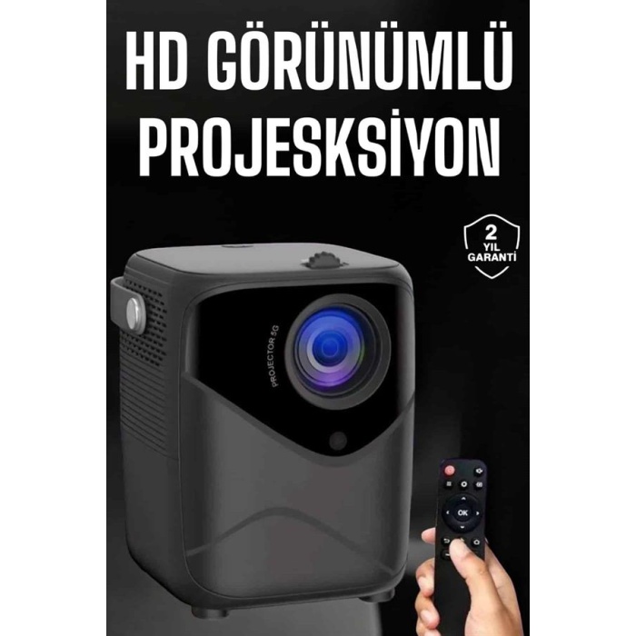 Yüksek HD Görünümlü Taşınabilir Projeksiyon Cihazı -