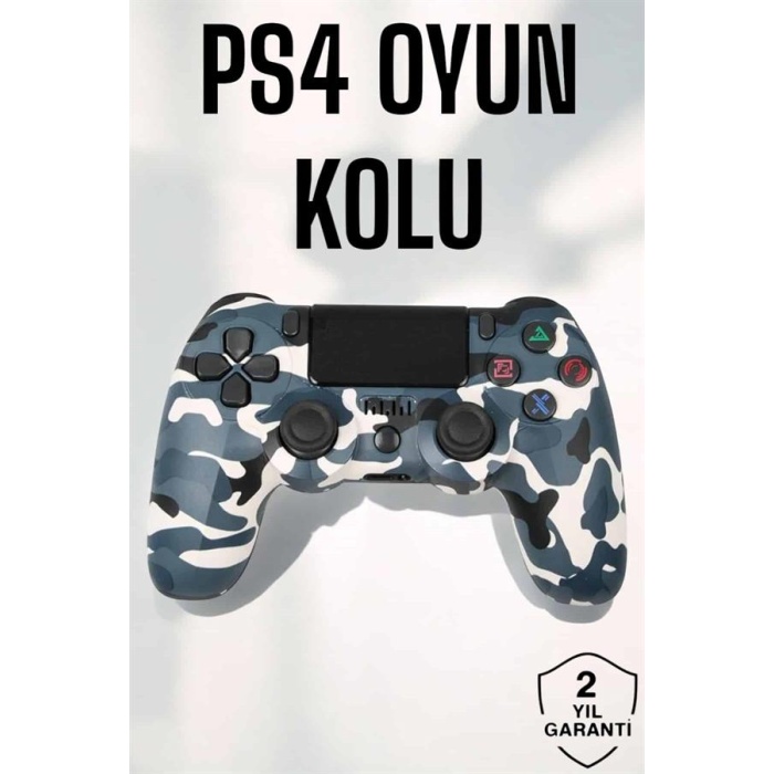 PS4 Oyun Kolu Kamuflaj Desenli Joystick -