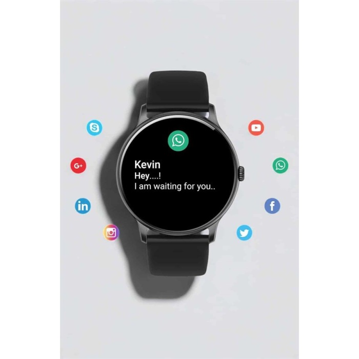 Akıllı Saat Çok Fonksiyonlu Sesli Görüşme NFC Uyumlu Amoled Ekran -