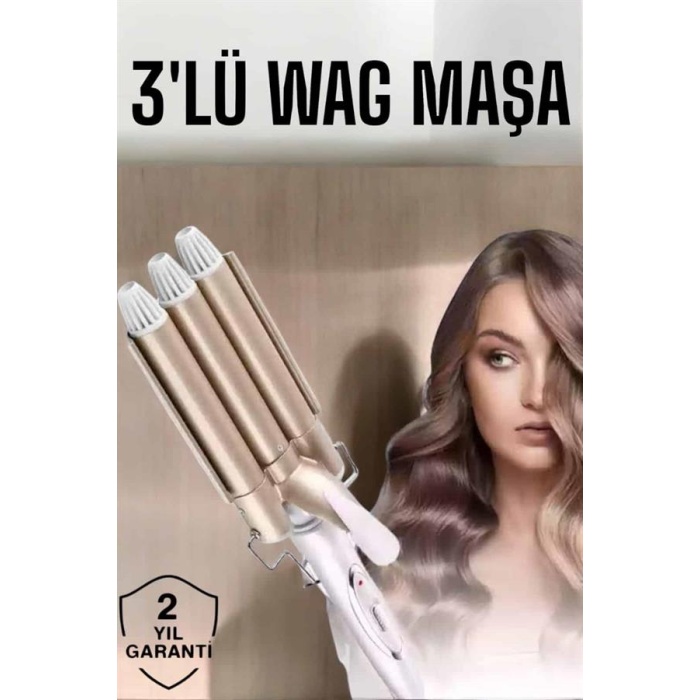 Wag Maşa Negatif İyon Teknolojili Isı Ayarlı Saç Maşası -